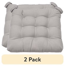Mainstays Textured Chair Seat Pad (Chair Cushion) Silver Color 15.5