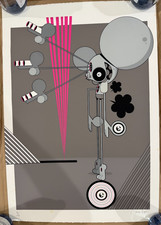 Dalek “Dalek Gray” Space Monkey Print James Marshall 2009 picture
