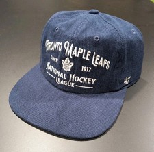 Toronto Maple Leafs 47 Brand Corduroy Hat Cap Hockey adjustable snapback new NHL picture