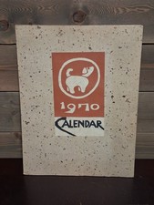 Vintage 1970 Japanese Calendar By Master Artist Keisuke Serizawa On Washi Paper picture