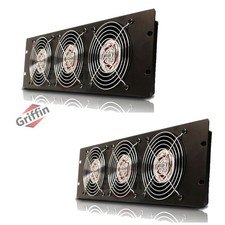 GRIFFIN 2x Rack Mount Fan Cool System Panels | Audio Equipment Gear Network IT picture