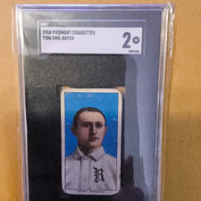 1910 Piedmont Cigarettes T206 Emil Batch Rochester Bronchos 350 Back SGC 2 picture