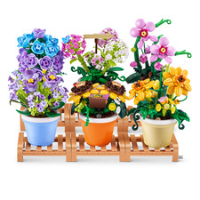 Zuru MAX Premium Building Bricks, Garden Collection: Plant Stand, Pot, Plant picture