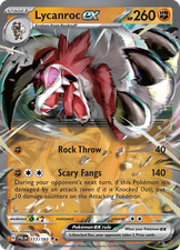 Pokemon Paldea Evolved Double Rare Lycanroc ex 117/193 - Near Mint (NM) picture