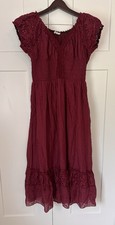 Burgundy Renaissance Boho Lace Maxi Dress by Anna-Kaci XXL picture