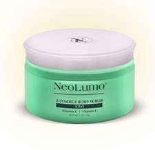 NeoLumo 2-Synergy Body Scrub — Kiwi, Vitamin C & E — 10.5 oz  Brand new, sealed picture