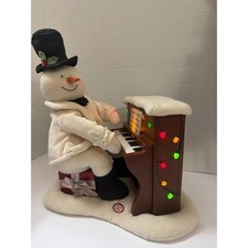 Hallmark Jingle Pals Musical Snowman Playing Piano Light Up Christmas Decoration picture