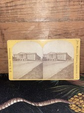 Antique John Wallach East Entrance Of U.S. Capitol Flatboard Stereoview Holmes picture