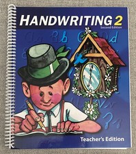 BJU Press Handwriting 2 Homeschool Book Teacher Edition Guide picture