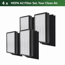 4x HEPA A2 Filter Set for 3M Filtrete FAP-C02-A2 FAP-C03-A2 Air Purifier 1150101 picture