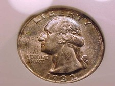 1932-S Washington Quarter, ANACS AU 55 grade. picture