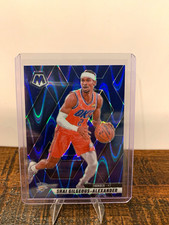 Panini 2024-25 Mosaic Shai Gilgeous-Alexander Thunder Seismic Blue #38 /149 picture