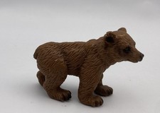 Schleich Brown GRIZZLY BEAR CUB 1999 Retired Figure Wildlife 14168 Light Damage picture
