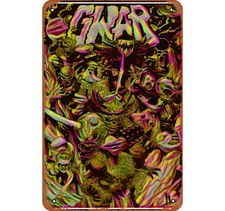 GWAR Rock & Roll Biographies Retro Metal Tin Sign 8x12 inches Bar Wall Art 16z picture