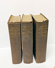 Signed Three John Jay Knox Books 1872 1874 1875 Comptroller Currency Treasury picture