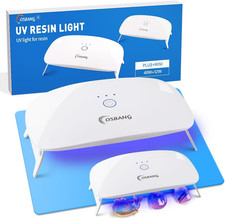 OSBANG 2 Pack UV Light for Resin, Large Size Foldable UV Resin Lamp and Mini Por picture