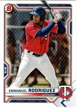 Emmanuel Rodriguez Minnesota Twins 2021 Bowman Draft picture