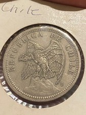 1933 Chile 1 Peso Andean Condor D picture