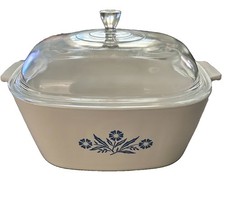 Rare 1966 Corning Ware P-84-B Blue Cornflower Casserole with Lid P-12-C 4qt. USA picture