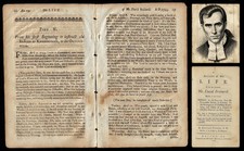 RARE 1749 DAVID BRAINERD MISSIONARY to INDIANS 1st Ed. - BEST 'leaf' to FRAME picture