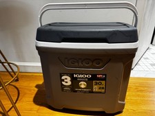 Igloo Sportsman Profile II Cooler - 30 Qt, Gray/Black, Swing Handle picture