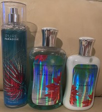 RARE Bath Body Works PURE PARADISE Fragrance Mist Shower Gel Lotion Retired BBW picture