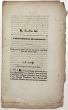 1828 ACT TO INCORPORATE THE CENTRAL MILLS MASSACHUSETTS HOUSE BILL 54 CAMBRIDGE picture