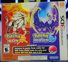 Pokemon Sun & Moon Dual Pack (Nintendo 3DS 2DS, 2016) [SUN FACTORY SEALED] CIB picture