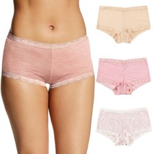Maidenform Women's Underwear Boy Shorts Pack, 3-Pack, Microfiber Boy shorts Unde picture
