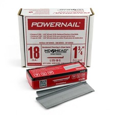 Powernail L175185 18-Gauge 1-3/4-Inch Length L-Cleat Flooring Nails (5000 ct) picture