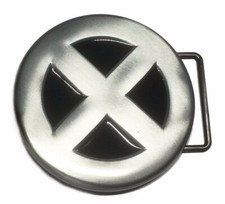 X-Men Logo Silvertone Metal Belt Buckle picture