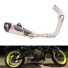 For Yamaha MT-07 FZ07 2014-2025 Full Exhaust System 51mm Muffler Pipe DB Killer picture