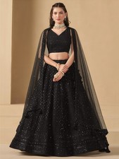 BOLLYWOOD PARTY LEHENGA CHOLI INDIAN DESIGNER LEHNGA WEAR WEDDING ETHNIC BRIDAL picture