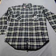 vintage new Polo Jeans Co Ralph Lauren Shirt Jacket Men Large Quilted Truck Stop picture