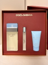 Dolce & Gabbana Light Blue for Women 3-Piece Gift Set 3.3 oz EDT Travel Spray Bo picture