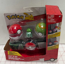 Pokemon Bulbasaur Quick Ball Premier Ball Clip 'N' Go Poke Ball Belt picture