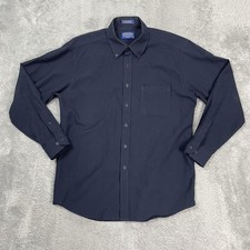 Pendleton Sir Pendleton Shirt Mens Large Blue Wool Long Sleeve Button Down picture