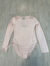 Long Sleeve Ballet & Gymnastics Leotard & Scrunchie XL Justice Pink picture