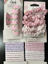 LoveShackFancy Goody Seamless Elastics & Scrunchies Set with Claw Clip NEW 🚚✅ picture