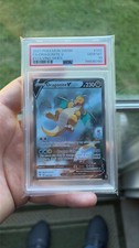 2021 POKEMON SWORD & SHIELD EVOLVING SKIES #192 FULL ART/DRAGONITE V PSA 10 picture