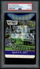2017 Masters Golf Badge Augusta Sergio Garcia Winner PSA 7 NM picture