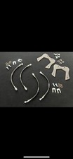 1977-90 Chevy Caprice Impala 4pc Brake Lines & Rear Bracket For Wilwood 2 Piston picture