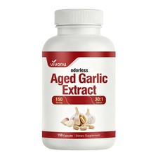 VivoNu Odorless Aged Garlic Extract Capsules Cardiovascular Health Support picture
