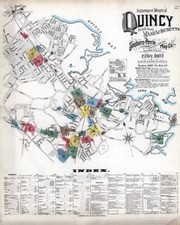 1901 Town Map of Quincy Norfolk County Massachusetts picture