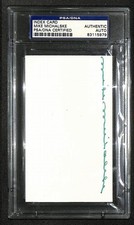 Mike Michalske Signed/Autographed Packers HOF Index Card PSA/DNA 212408 picture