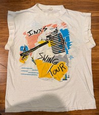 Vintage INXS Swing Tour Muscle Tank Top Sz L 1980's Single Stitch picture