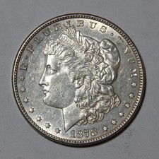 1878-S US Morgan Silver Dollar $1 Better Date AU Condition -572- picture