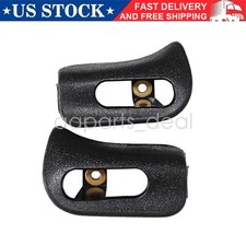 Pair Sun Visor Trim Caps Replace for Mercedes R129 SL500 SL600 1994-2001 Black picture