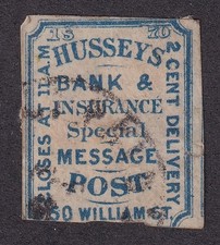 MATT'S STAMPS US SCOTT #87L41 HUSSEY'S 2-CENT ISSUE OF 1869, USED CV$70 picture