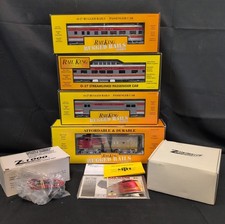 MTH Rail King O Gauge SANTA FE F-3 DIESEL ENGINE & CAR SET With Boxes And Power picture